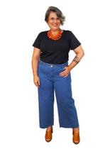 Calça Wide Attribute Jeans Plus Size Calça Wide Attribute Jeans Plus Size