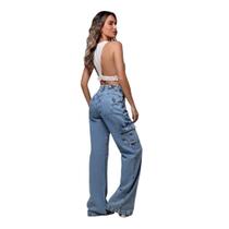 Calça Wide Leg Cargo Maldivas