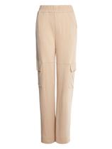 Calça Wide Leg Com Bolso Cargo Autentique Feminina BEGE Calça Wide Leg Com Bolso Cargo Autentique Feminina BEGE