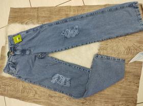 Calça Wide Leg Destroyed Tam 36