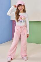 Calça wide leg em moeltem sem pelúcia Calça wide leg em moeltem sem pelúcia