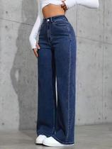 Calça Wide Leg Feminina Kovali Fashion Store Confortável Tecido Premium Cores Calça Wide Leg Feminina Kovali Fashion Store Confortável Tecido Premium Cores