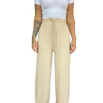 Calça Wide Leg Feminina Moletinho Stretch Viscose Malwee Calça Wide Leg Feminina Moletinho Stretch Viscose Malwee