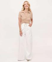 Calça Wide Leg Feminina Sarja Cargo-98037