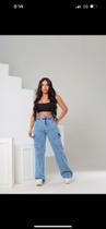 Calça wide leg
