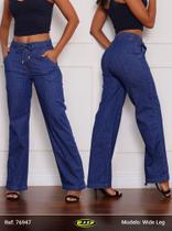 Calça Wide leg jeans Ri19
