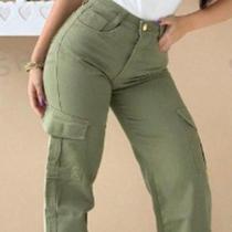 Calça Wide Leg Juvenil Cargo
