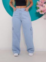 Calça Wide Leg Juvenil Cargo Calça Wide Leg Juvenil Cargo