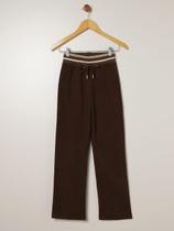 Calça Wide Leg Juvenil Para Menina - MARROM Calça Wide Leg Juvenil Para Menina - MARROM