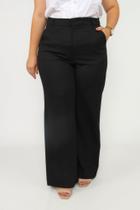 Calça wide leg linho