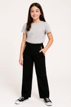 Calça Wide Leg Moletinho com Detalhe no Bolso Minty