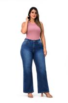Calça Wide Leg Petit Perfect Fit Muito Mais Jeans Azul