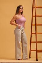 Calça Wide Leg Sarja India 46 Calça Wide Leg Sarja India 46