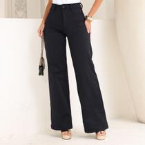 Calça Wide Leg Tecnologia Antibacteriana Feminina Revanche Berenice