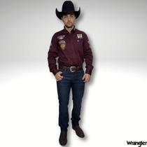 Calça Wrangler Masculina Jeans Tradicional Com Elastano Azul