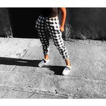 Calça xadrez calça feminina