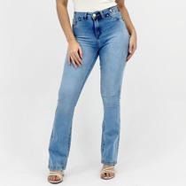 Calça Young Style Jeans Boot Cut Feminina Calça Young Style Jeans Boot Cut Feminina