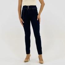 Calça Young Style Jeans Skinny com Cinto Feminina