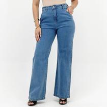 Calça Young Style Jeans Wide Leg Feminina
