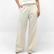 Calça Young Style Wide Leg em Tecido Feminina