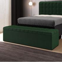Calçadeira Alpha 160 Queen Decorativa Z-018 Sued Verde Aradecor