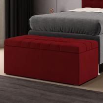 Calçadeira Alpha 90 Modulada Estofada Z-001 Sued Vermelho Aradecor Calçadeira Alpha 90 Modulada Estofada Z-001 Sued Vermelho Aradecor