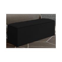 Calçadeira Baú Casal 140cm Paris Veludo Preto - JS Móveis