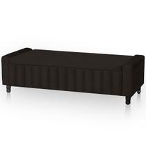 Calçadeira Baú Casal Estofada Alicia Veludo