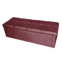 Calçadeira Baú Copenhague King Size 195cm Suede - Renascer Decor