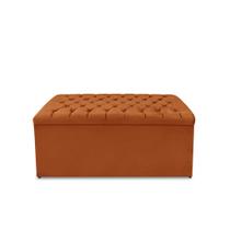 Calçadeira Baú Estofada Dunas Casal 140 cm - Veludo Terra Cota Calçadeira Baú Estofada Dunas Casal 140 cm - Veludo Terra Cota