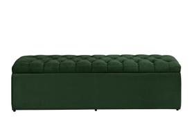 Calçadeira Baú Imperatriz 138 cm Suede Verde