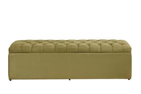 Calçadeira Baú Imperatriz 158 cm Suede Amarelo