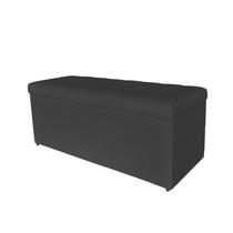 Calçadeira Bau Italia 140cm Suede Preto - AM Interiores