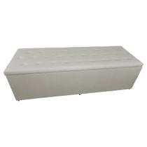 Calçadeira Báu Juliana 90cm Suede Bege - Vallisa Decor Calçadeira Báu Juliana 90cm Suede Bege - Vallisa Decor