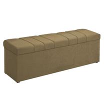 Calçadeira Baú King Kiara 190 CM Suede Cappucino - D A Decor