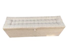 Calçadeira Baú Laís 160 Para Cama de Casal Queen