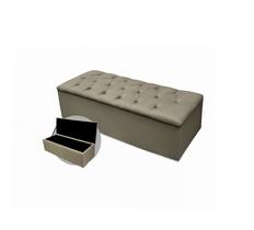 Calçadeira Baú Mirage Casal 140cm Suede - Ecotec Decor