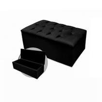 Calçadeira Baú Mirage Solteiro 90cm Suede - Ecotec Decor