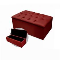 Calçadeira Baú Mirage Solteiro 90cm Suede - Renascer Decor