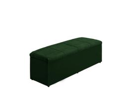 Calçadeira Baú Raissa 100 cm Suede Verde