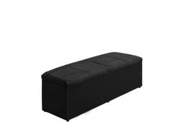 Calçadeira Baú Raissa 138 cm Suede Preto