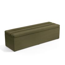 Calçadeira Baú Ursa 160 para Cama Queen N-029 Veludo Capuccino Aradecor