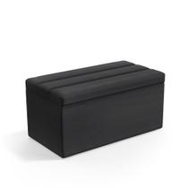 Calçadeira Baú Ursa 90 para Cama de Solteiro N-022 Veludo Chumbo Aradecor