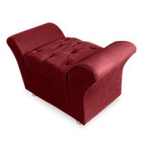 Calçadeira Baú Veneza Solteiro 90cm Suede - Renascer Decor