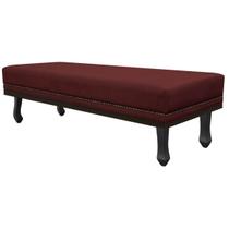 Calçadeira Casal Orlando P02 140 cm para cama Box Suede - Doce Sonho Móveis