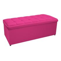 Calçadeira Copenhague 140 cm Casal Suede Pink AM Decor