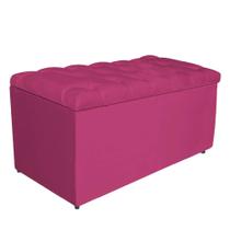 Calçadeira Estofada Liverpool 90 cm Solteiro Suede Pink - Amarena Móveis