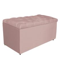 Calçadeira Estofada Liverpool 90 cm Solteiro Suede Roxo - ADJ Decor