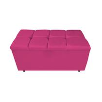 Calçadeira Estofada Manchester 90 cm Solteiro Suede Pink - Doce Sonho Móveis