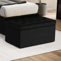 Calçadeira Estofada para Cama Box Sagitarius 90 para Cama de Solteiro Couro Preto Aradecor Calçadeira Estofada para Cama Box Sagitarius 90 para Cama de Solteiro Couro Preto Aradecor